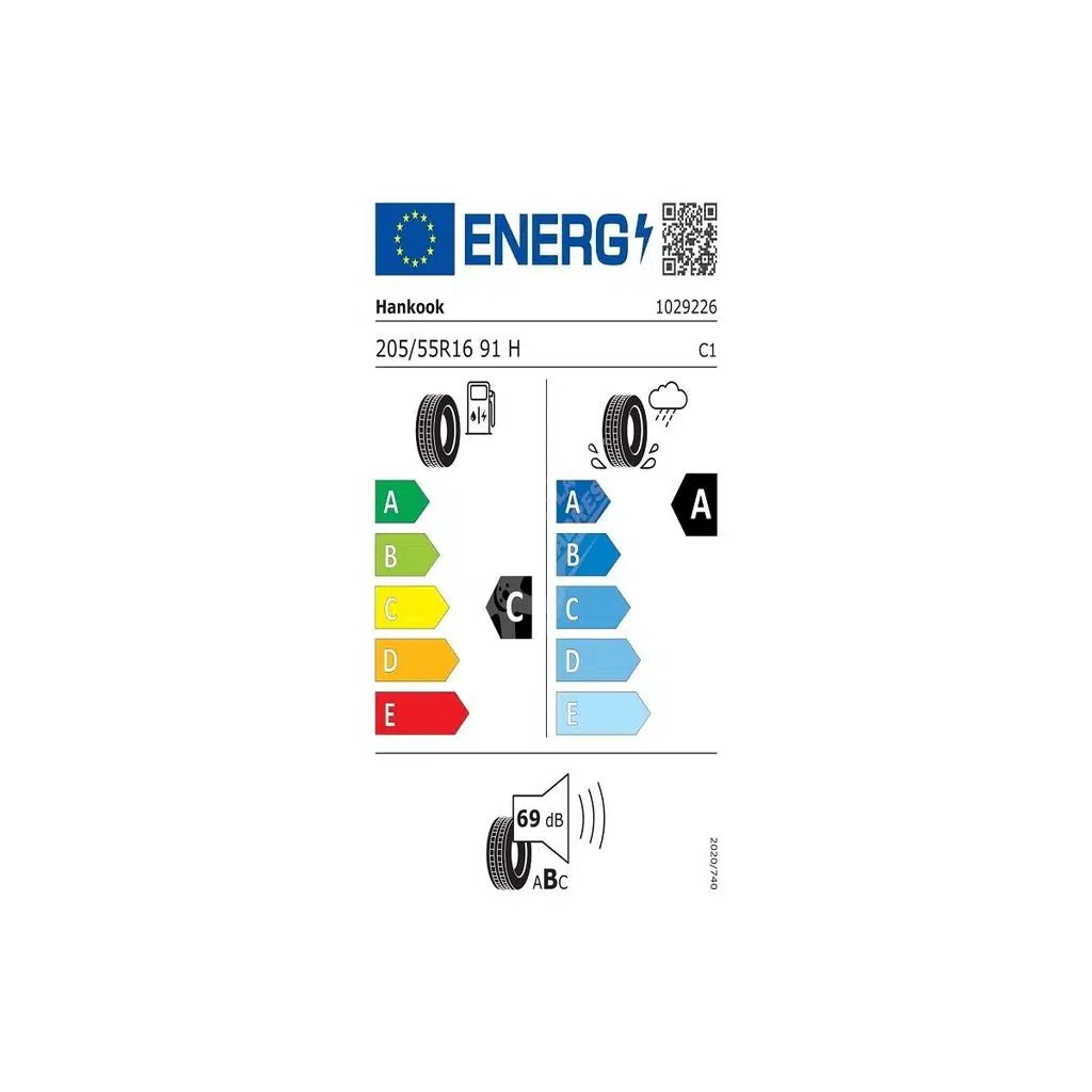 205/55R16 91H VENTUS PRIME 4 K135 HANKOOK